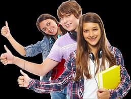 Students studying together